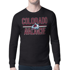 NHL Colorado Avalanche Starter Mesh Look Team Name Long Sleeve T-Shirt