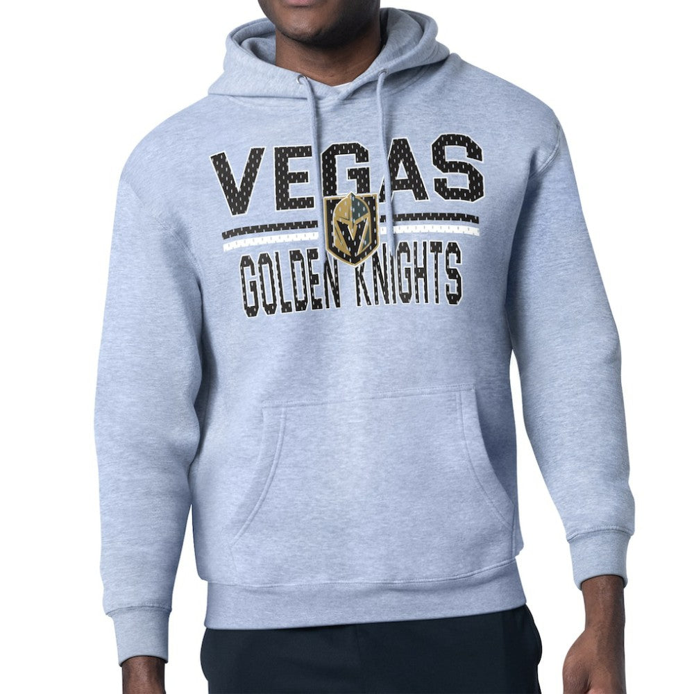 NHL Vegas Golden Knights Starter Mesh Look Team Name Logo Tri-Blend Pullover Hoodie
