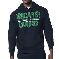 NHL Vancouver Canucks Starter Mesh Look Team Name Logo Tri-Blend Pullover Hoodie