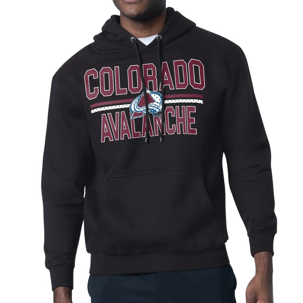 NHL Colorado Avalanche Starter Mesh Look Team Name Logo Tri-Blend Pullover Hoodie