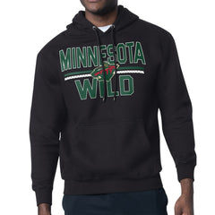 NHL Minnesota Wild Starter Mesh Look Team Name Logo Tri-Blend Pullover Hoodie