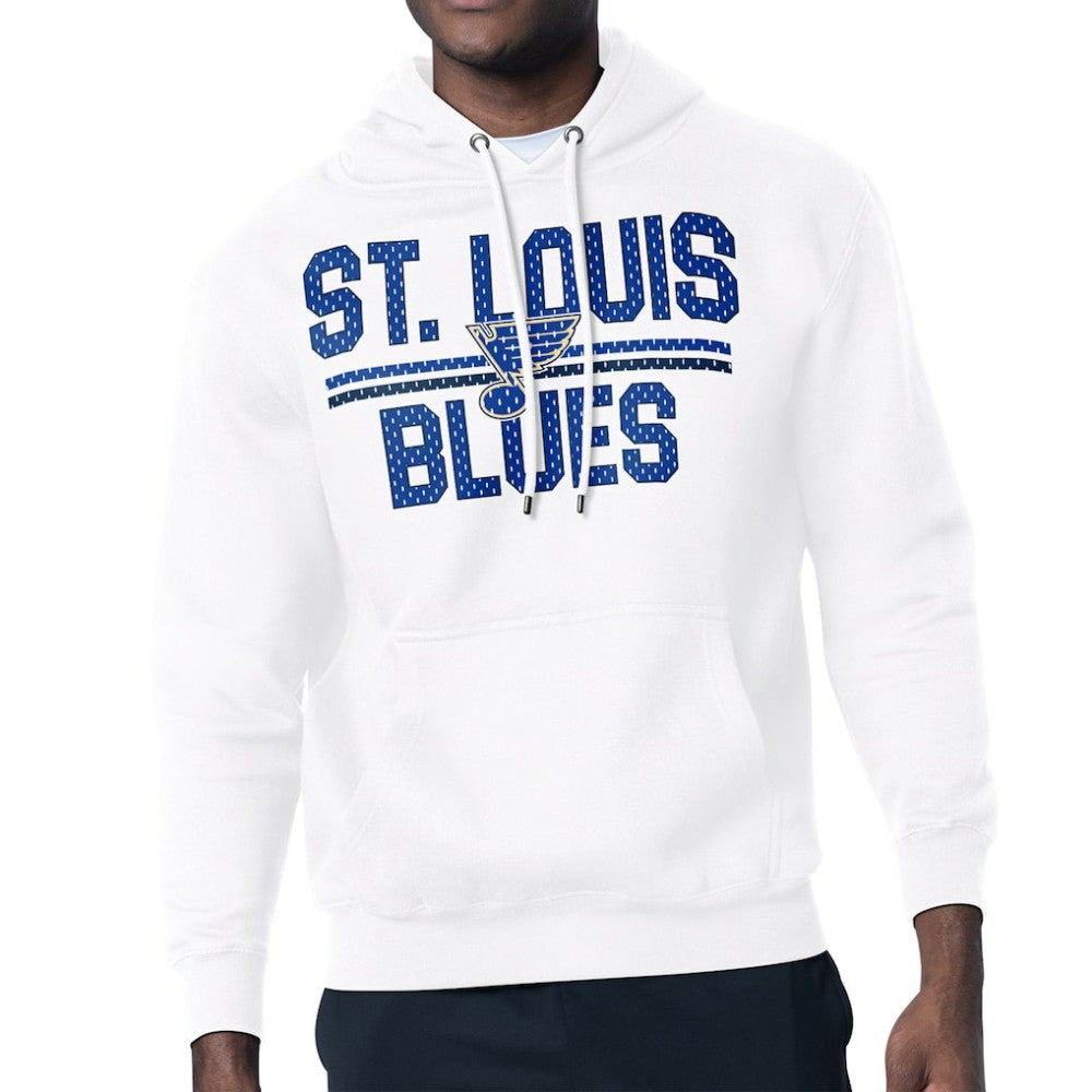 NHL St. Louis Blues Starter Mesh Look Team Name Logo Tri-Blend Pullover Hoodie