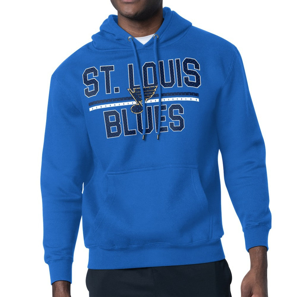 NHL St. Louis Blues Starter Mesh Look Team Name Logo Tri-Blend Pullover Hoodie
