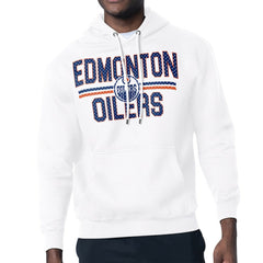 NHL Edmonton Oilers Starter Mesh Look Team Name Logo Tri-Blend Pullover Hoodie