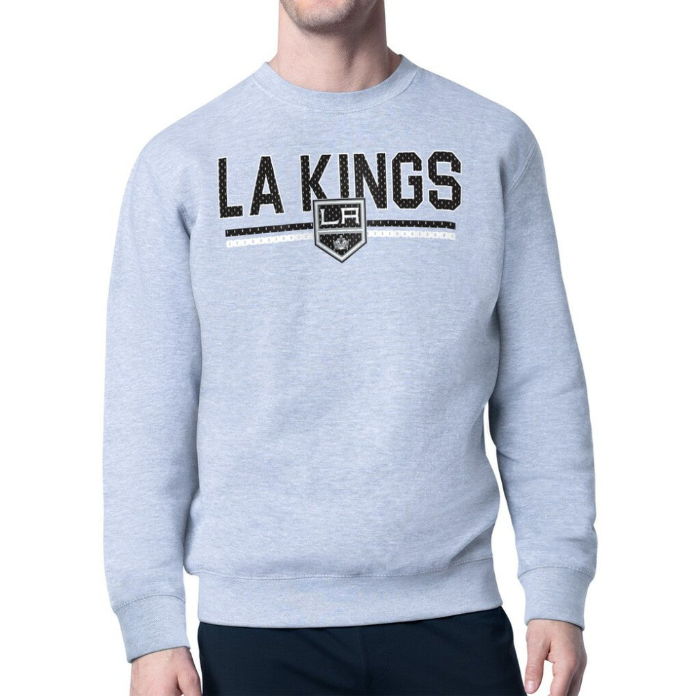 NHL Los Angeles Kings Starter Mesh Look Team Name Logo Pullover Sweatshirt