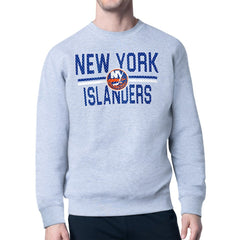 NHL New York Islanders Starter Mesh Look Team Name Logo Pullover Sweatshirt