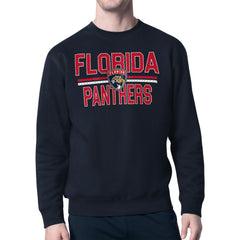NHL Florida Panthers Starter Mesh Look Team Name Logo Pullover Sweatshirt