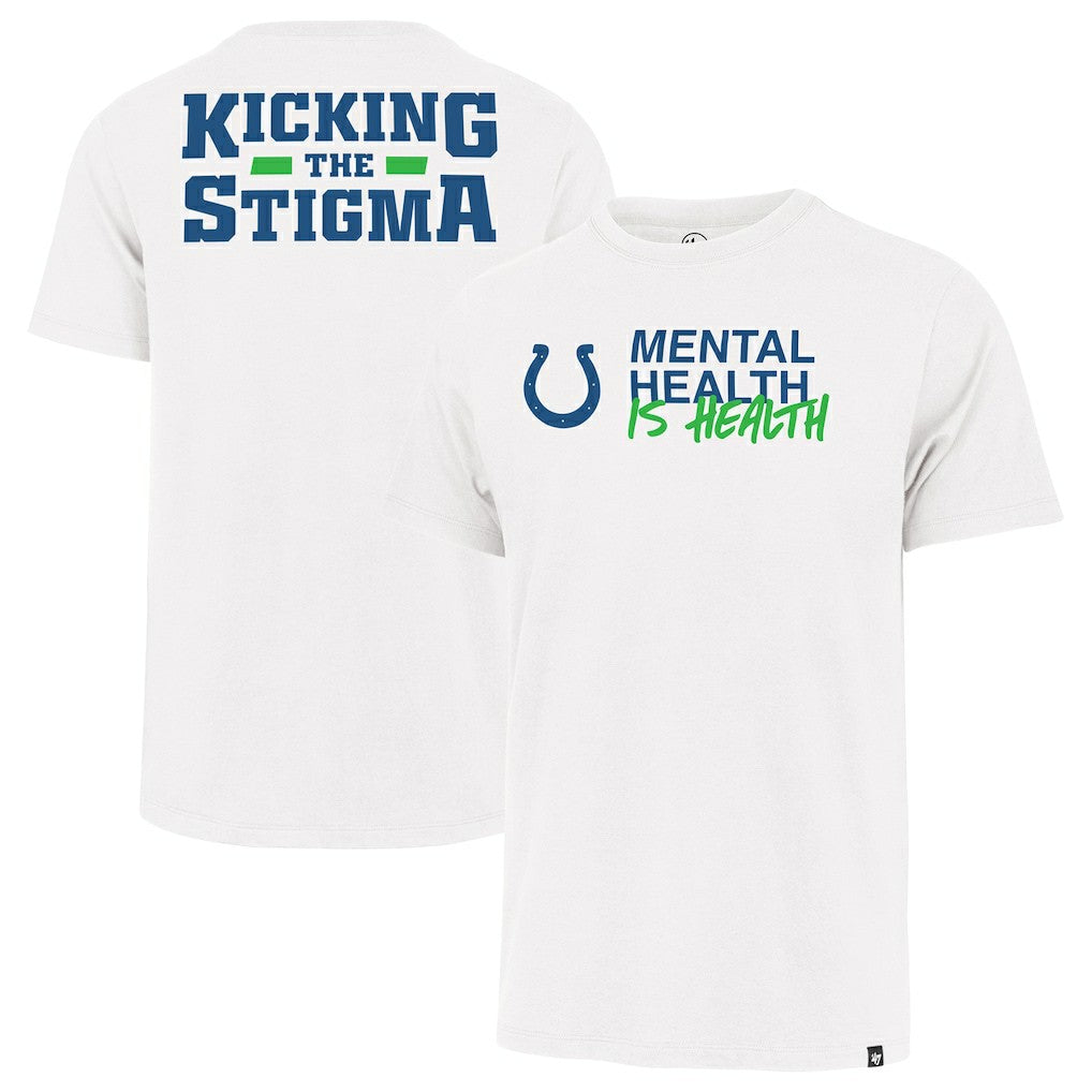 '47 Unisex Mental Health is Health Kicking the Stigma Franklin T-Shirt - Indianapolis Colts T-shirts
