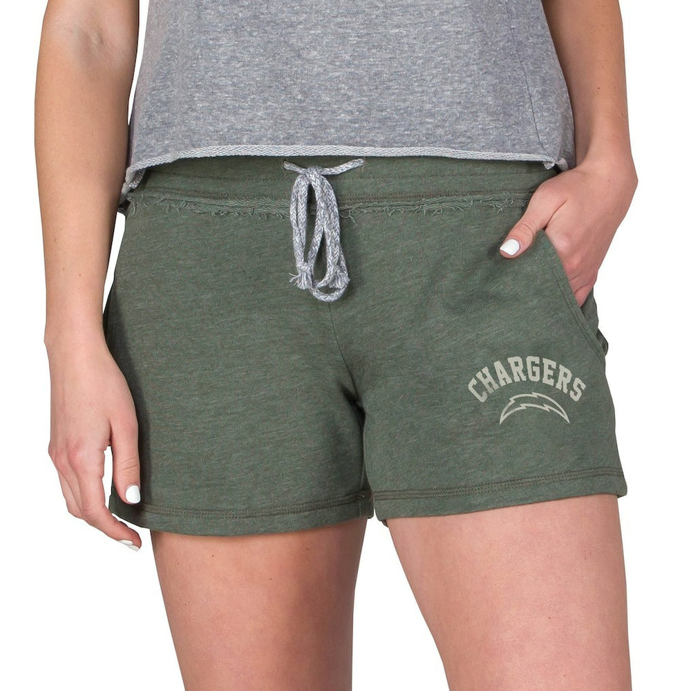 Concepts Sport Women's Mainstream French Terry Tri-Blend Shorts - Los Angeles Chargers Shorts