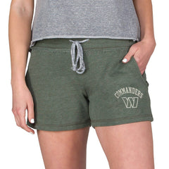 Concepts Sport Women's Mainstream French Terry Tri-Blend Shorts - Washington Commanders Shorts