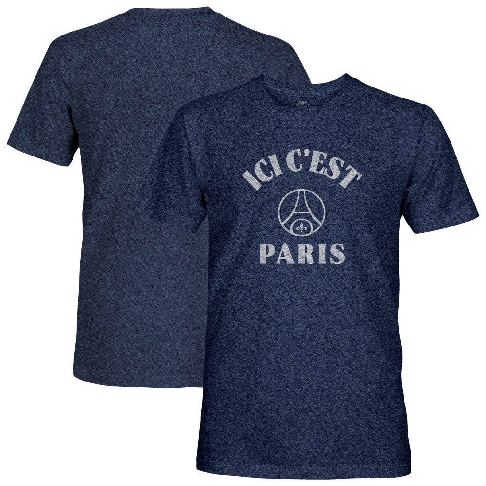 Paris Saint-Germain 1863FC Team Arch Vintage Tri-Blend T-Shirt