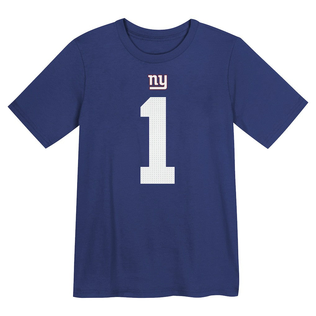 Malik Nabers  Preschool Name & Number T-Shirt - New York Giants T-shirts