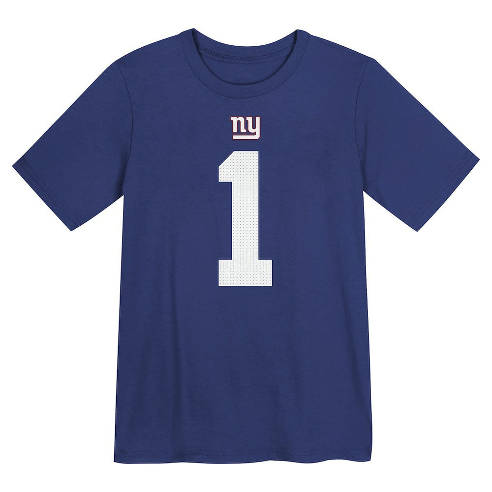 Malik Nabers  Preschool Name & Number T-Shirt - New York Giants T-shirts