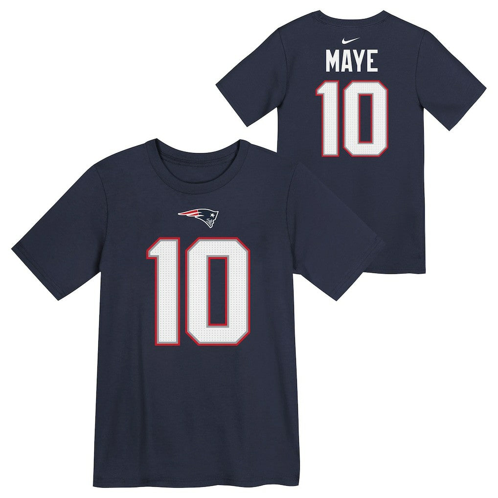 Drake Maye  Preschool Player Name & Number T-Shirt - New England Patriots T-shirts