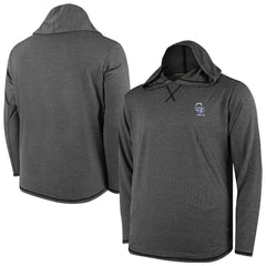 Black Colorado Rockies Butter Stripe Tri-Blend Long Sleeve Hoodie T-Shirt - Black