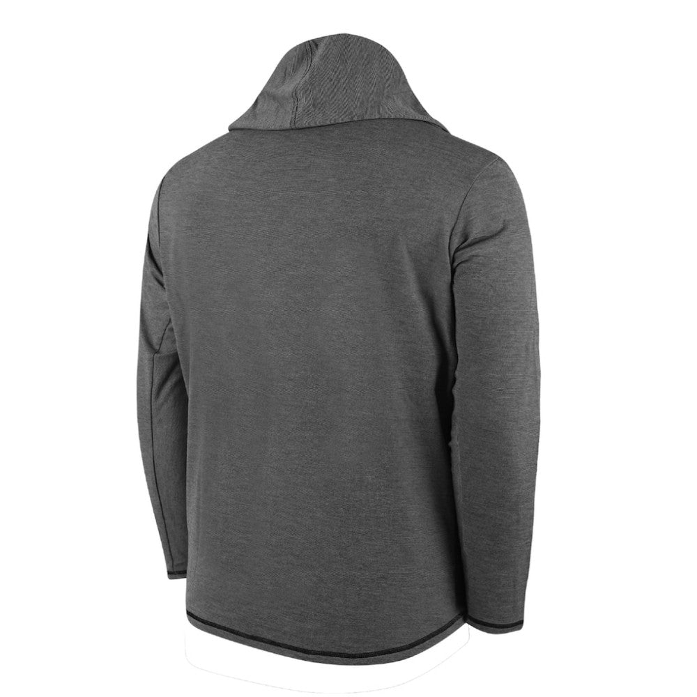 Black Colorado Rockies Butter Stripe Tri-Blend Long Sleeve Hoodie T-Shirt - Black