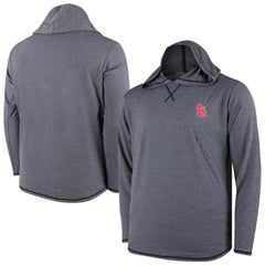 Navy St. Louis Cardinals Butter Stripe Tri-Blend Long Sleeve Hoodie T-Shirt - Navy