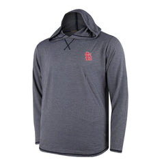 Navy St. Louis Cardinals Butter Stripe Tri-Blend Long Sleeve Hoodie T-Shirt - Navy