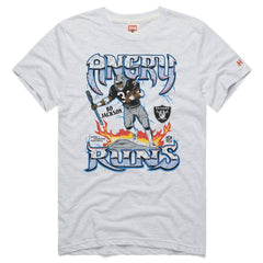 Bo Jackson  Homage Unisex Retro Angry Runs Tri-Blend T-Shirt - Las Vegas Raiders T-shirts