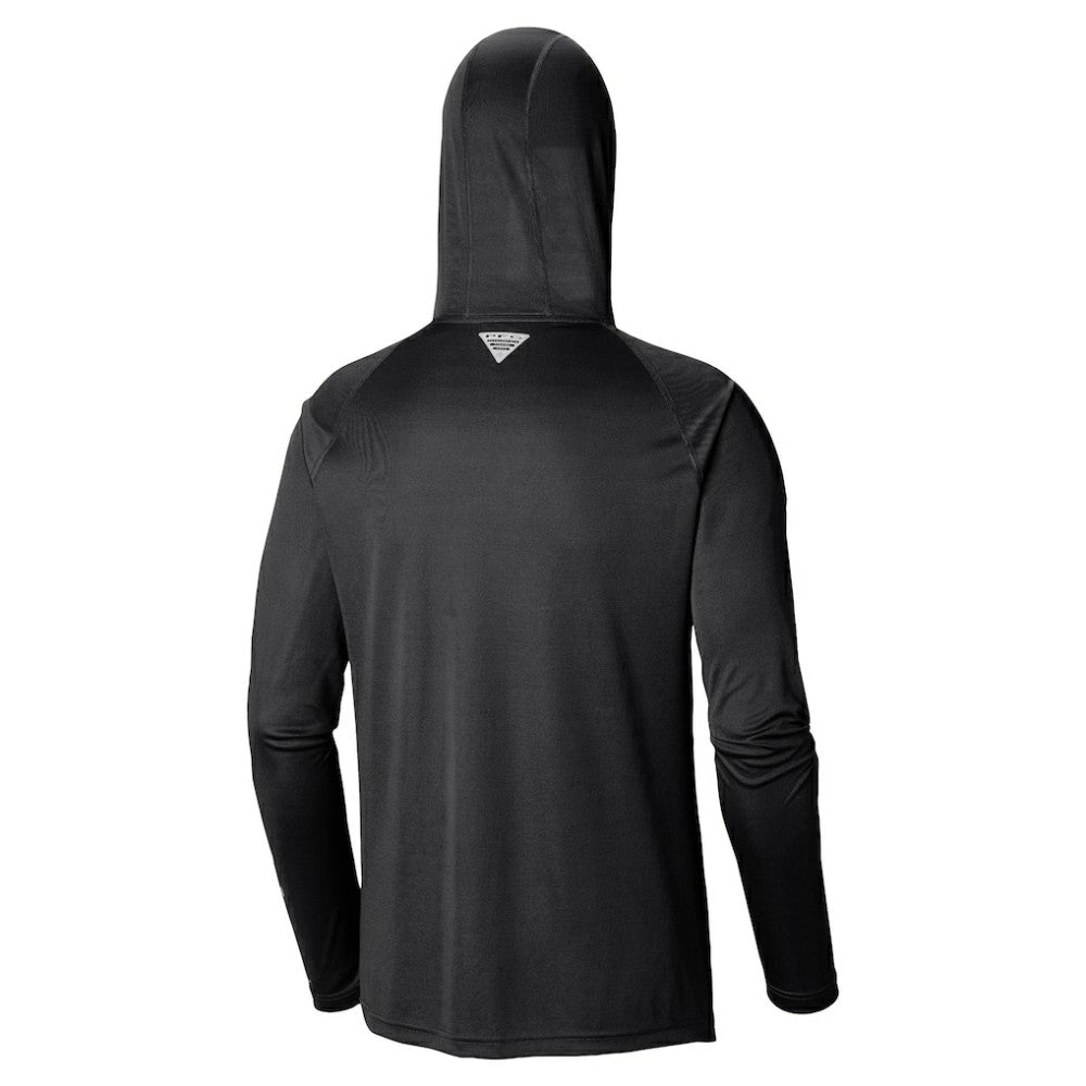 Black Los Angeles Dodgers Columbia Omni-Wick Terminal Tackle Raglan Long Sleeve Hoodie T-Shirt