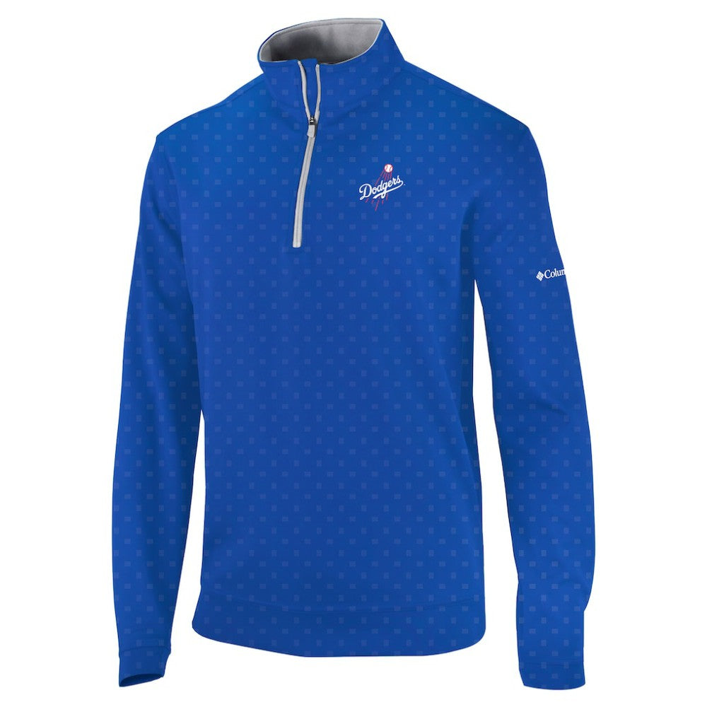 Royal Los Angeles Dodgers Columbia Wickham Hills Omni-Wick Quarter-Zip Jacket
