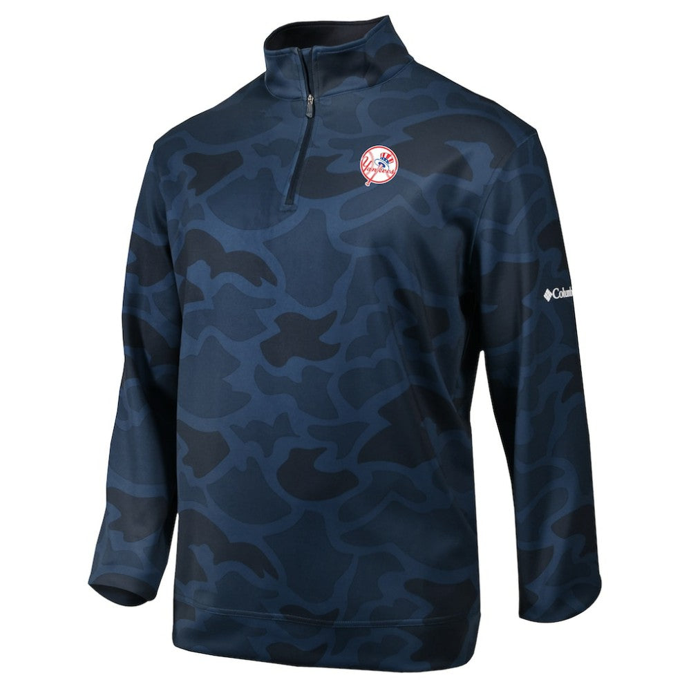 Camo New York Yankees Columbia Wickham Hills Omni-Wick Quarter-Zip Jacket