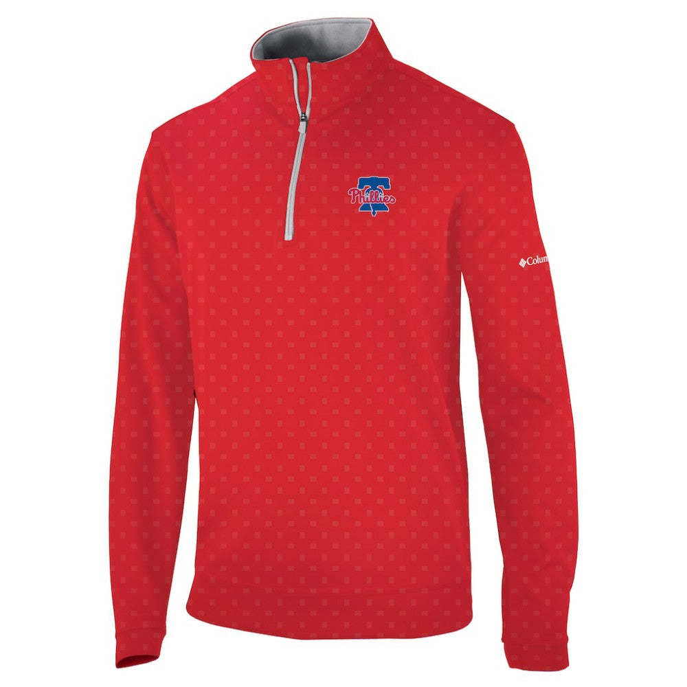 Red Philadelphia Phillies Columbia Wickham Hills Omni-Wick Quarter-Zip Jacket