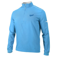 White Los Angeles Dodgers Columbia Omni-Wick Bogey's Paradise Quarter-Zip Top