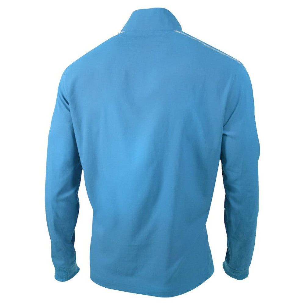 White Los Angeles Dodgers Columbia Omni-Wick Bogey's Paradise Quarter-Zip Top
