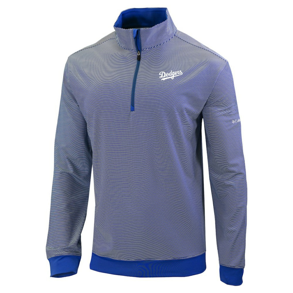 Royal Los Angeles Dodgers Columbia Omni-Wick Even Lie Quarter-Zip Pullover Top
