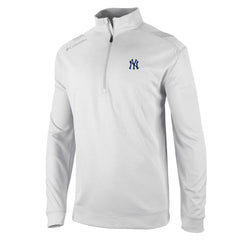 White New York Yankees Columbia Oakland Downs Omni-Wick Quarter-Zip Top