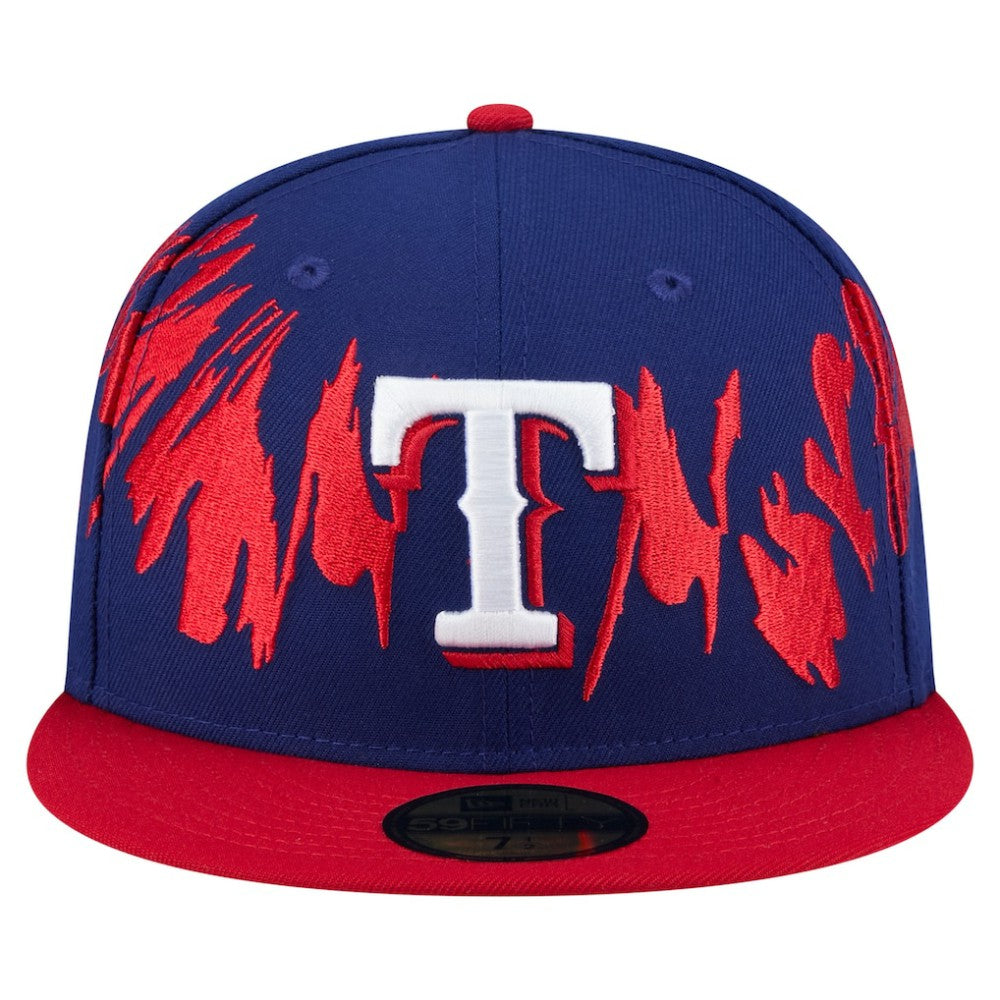 Royal/Red Texas Rangers New Era Retro Pattern 59FIFTY Fitted Hat