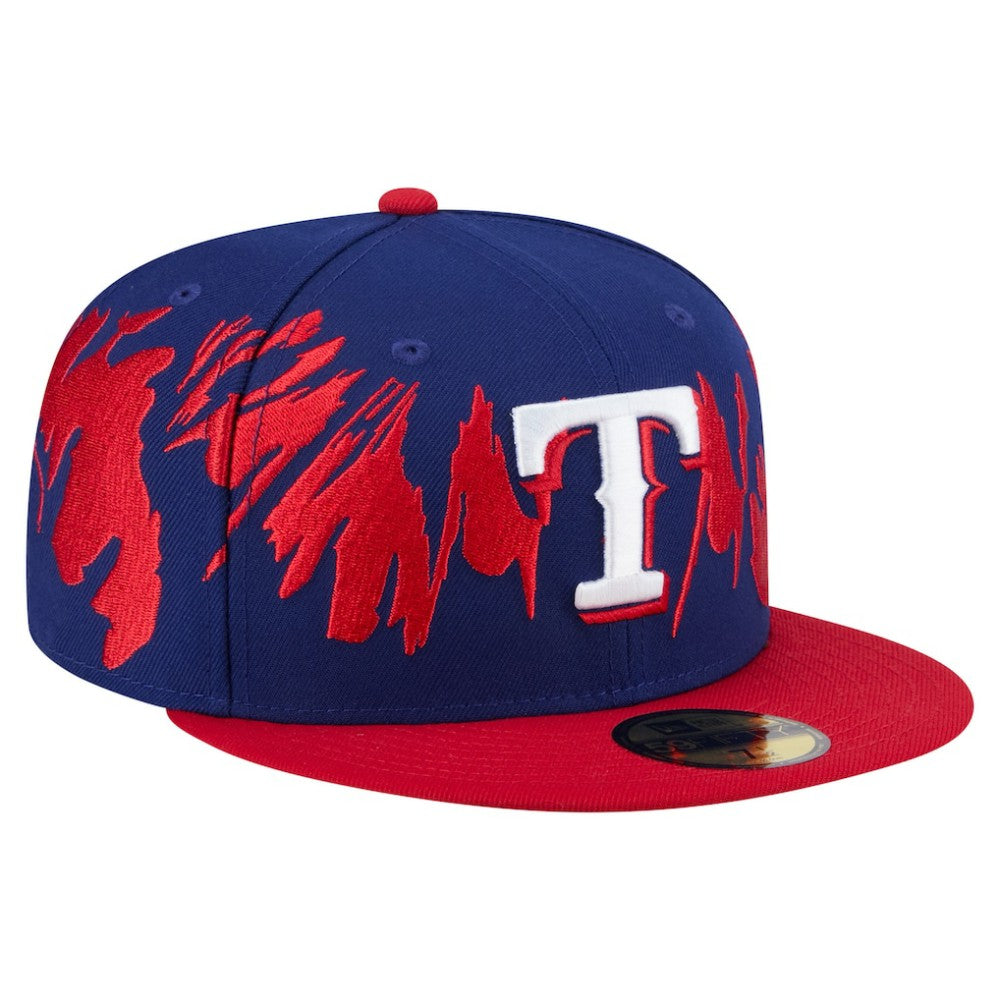 Royal/Red Texas Rangers New Era Retro Pattern 59FIFTY Fitted Hat