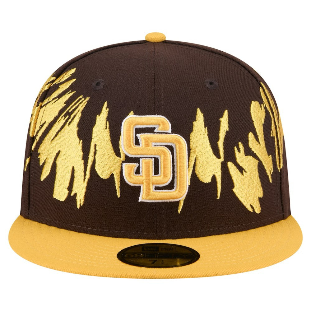 Brown/Gold San Diego Padres New Era Retro Pattern 59FIFTY Fitted Hat