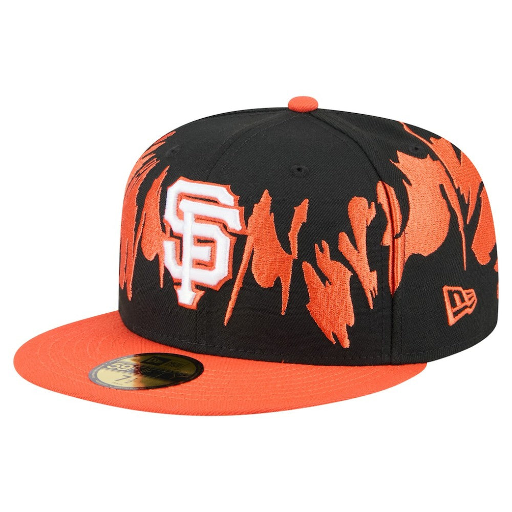 Black/Orange San Francisco Giants New Era Retro Pattern 59FIFTY Fitted Hat