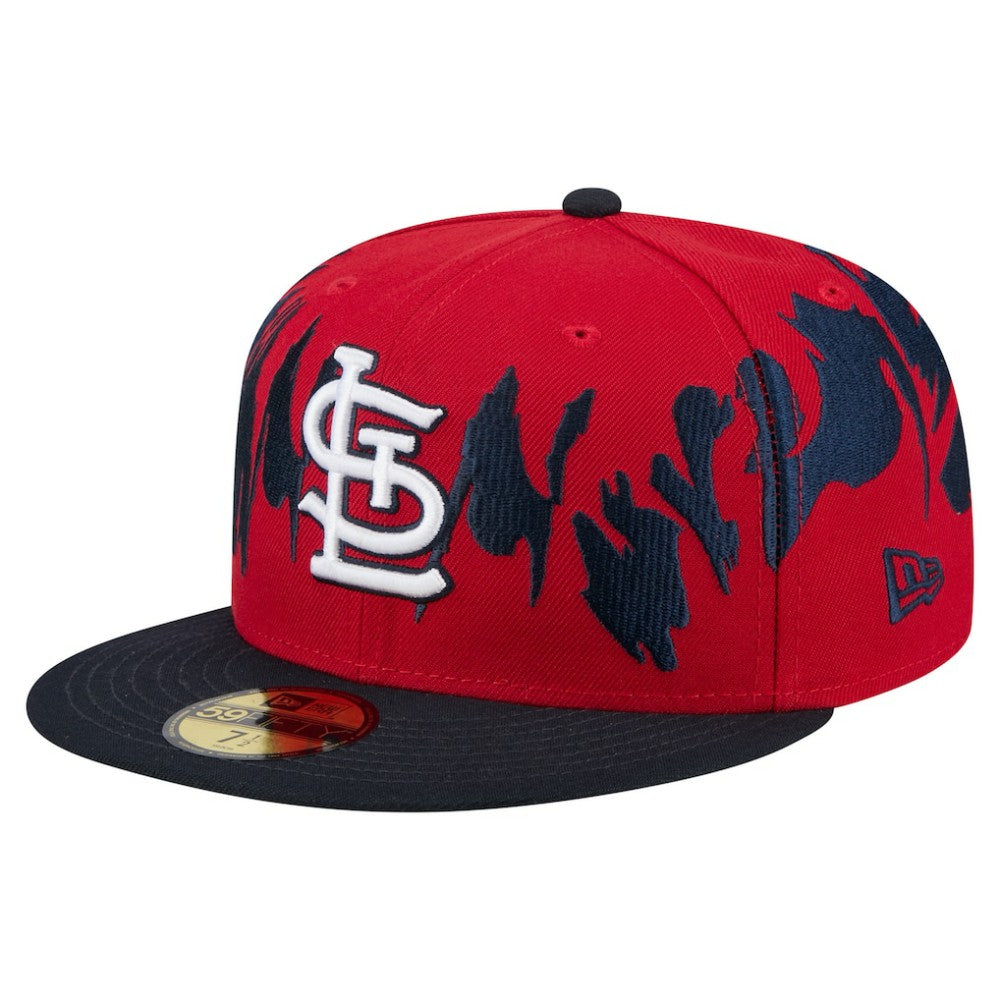 Red/Navy St. Louis Cardinals New Era Retro Pattern 59FIFTY Fitted Hat