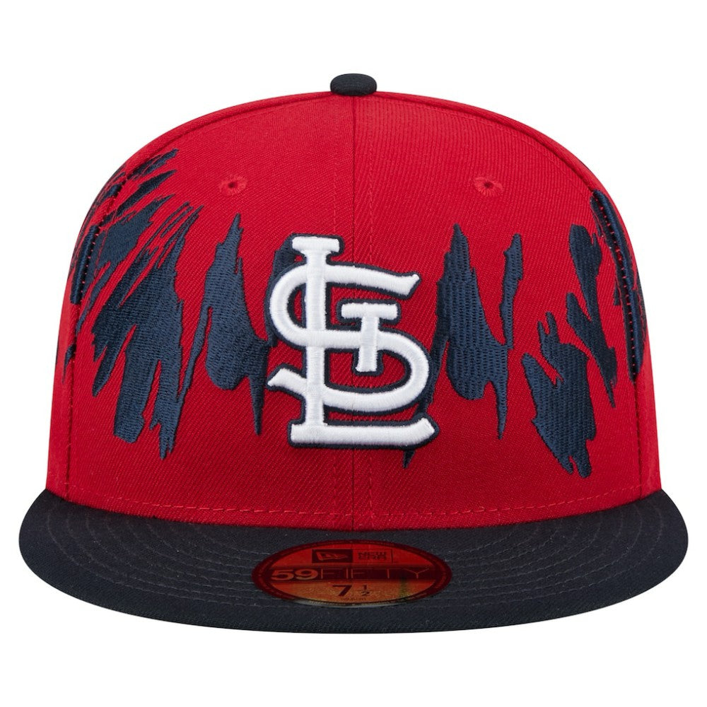 Red/Navy St. Louis Cardinals New Era Retro Pattern 59FIFTY Fitted Hat