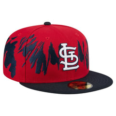 Red/Navy St. Louis Cardinals New Era Retro Pattern 59FIFTY Fitted Hat