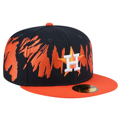 Navy/Orange Houston Astros New Era Retro Pattern 59FIFTY Fitted Hat