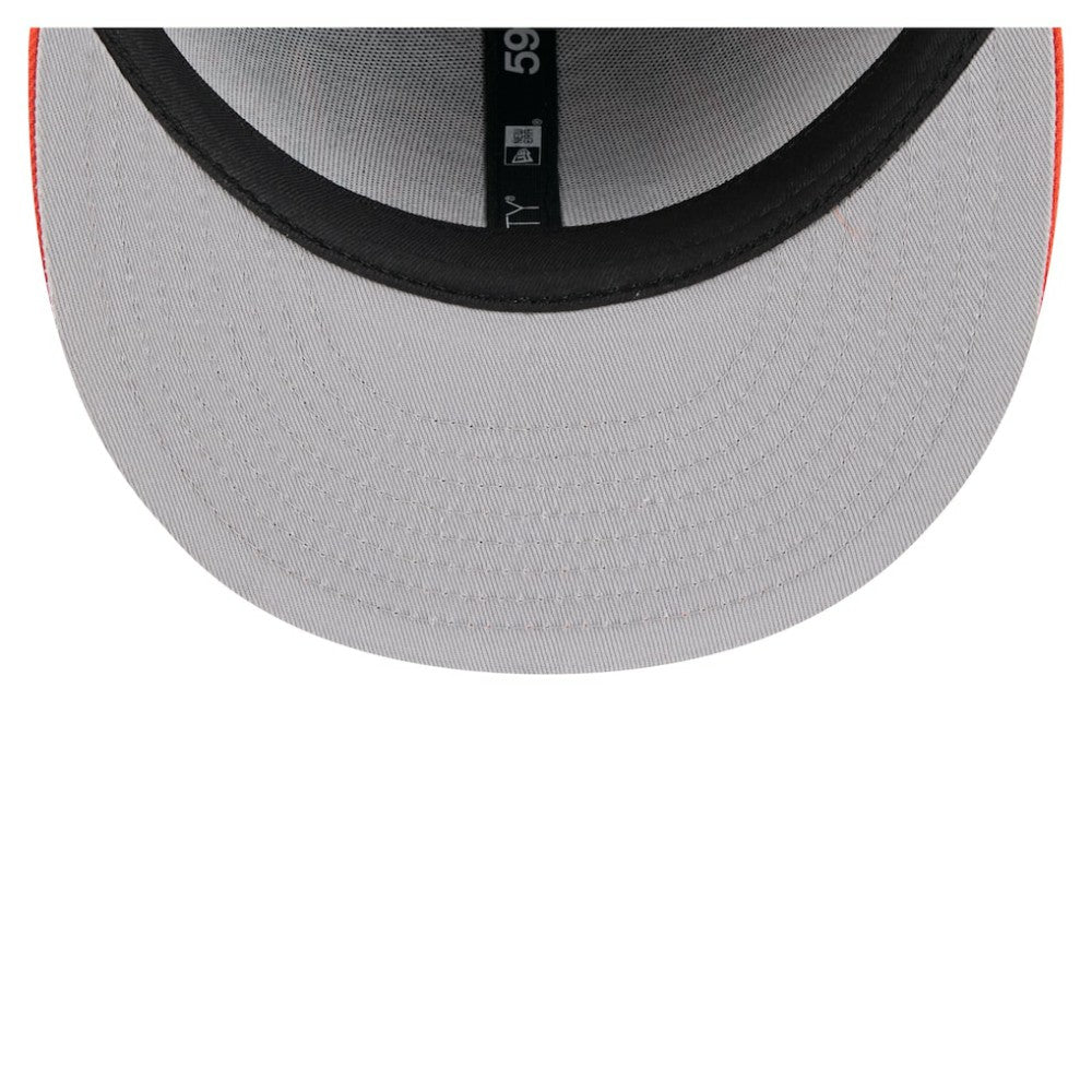 Black/Orange Baltimore Orioles New Era Retro Pattern 59FIFTY Fitted Hat