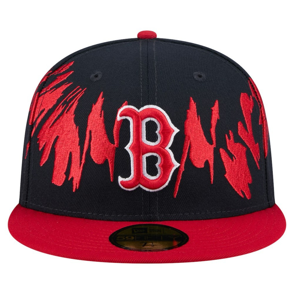 Navy/Red Boston Red Sox New Era Retro Pattern 59FIFTY Fitted Hat