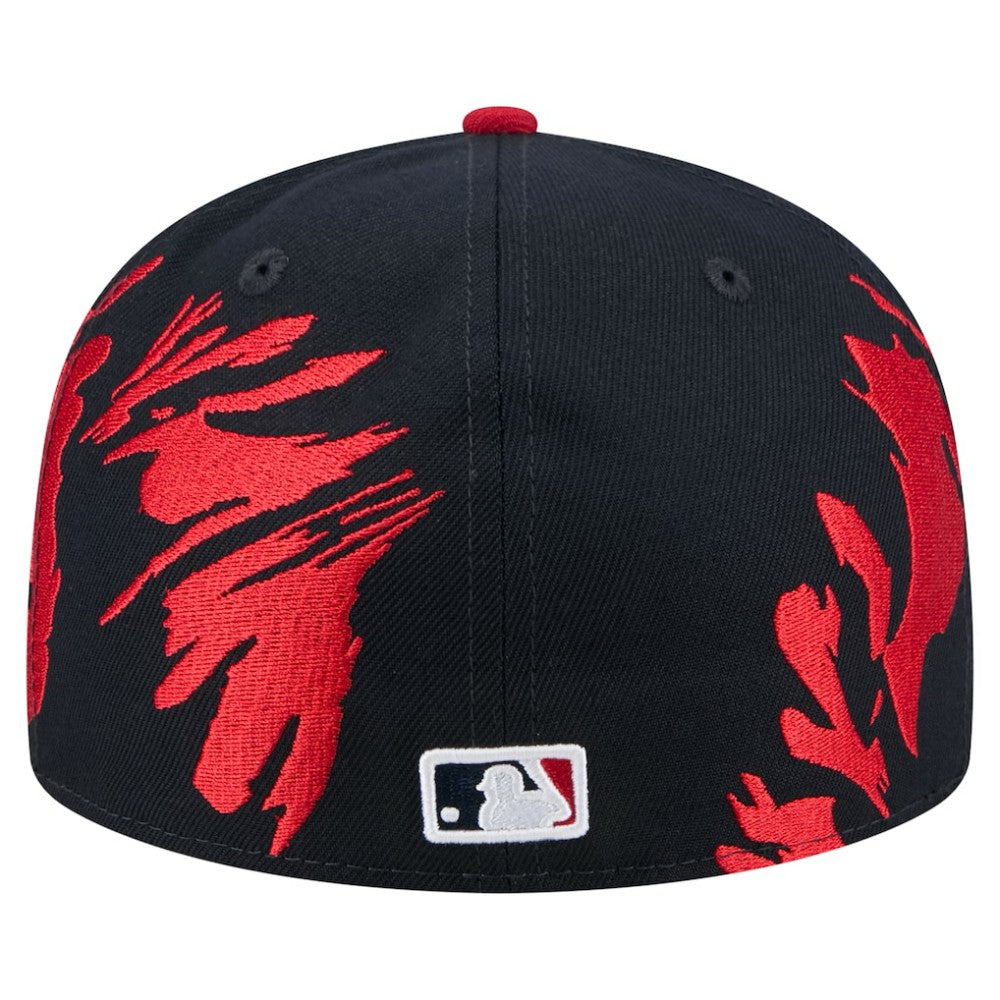 Navy/Red Boston Red Sox New Era Retro Pattern 59FIFTY Fitted Hat