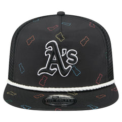 Black Athletics New Era Gummy Golfer Trucker Adjustable Hat