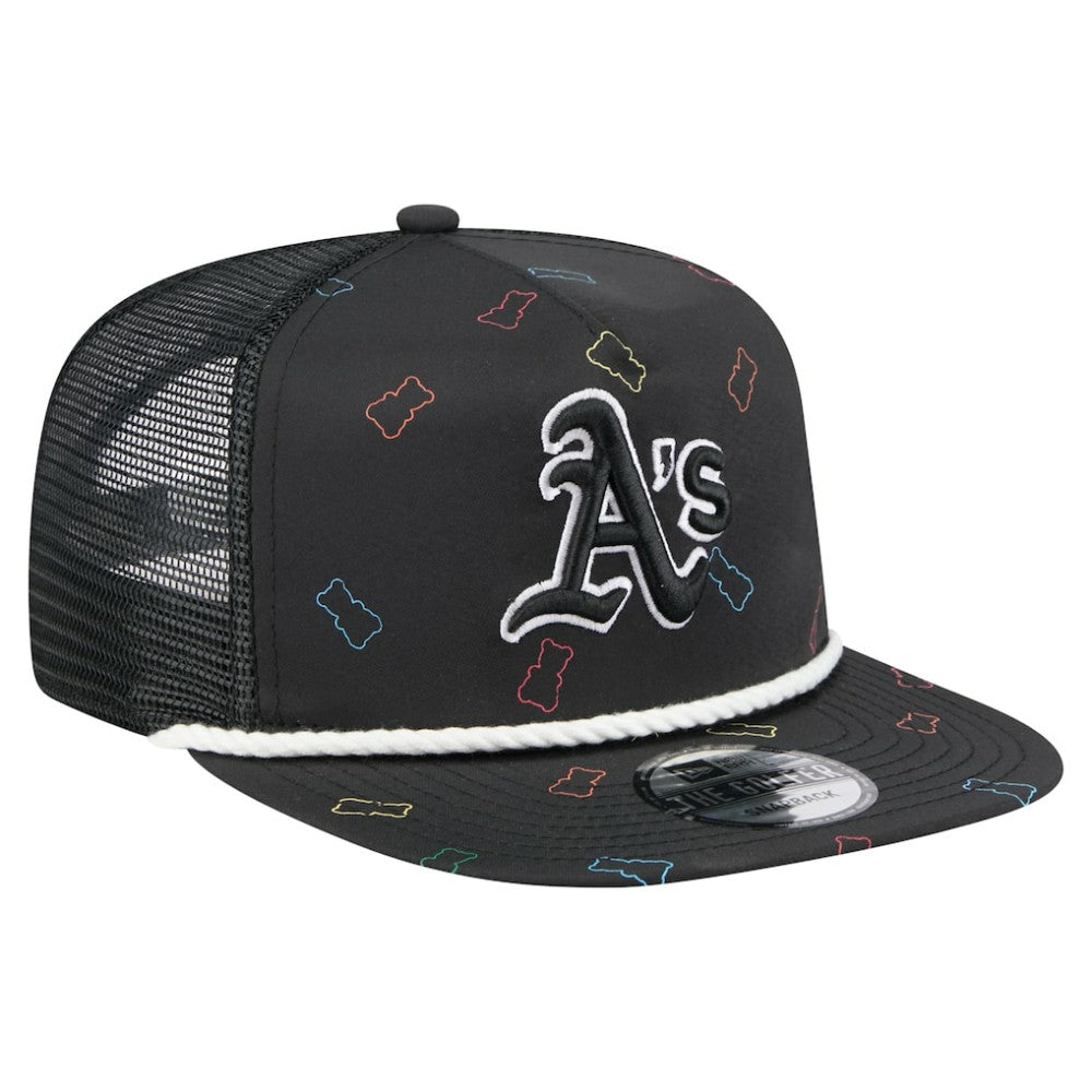 Black Athletics New Era Gummy Golfer Trucker Adjustable Hat
