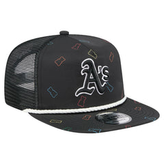Black Athletics New Era Gummy Golfer Trucker Adjustable Hat