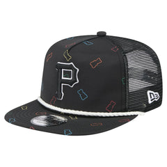 Black Pittsburgh Pirates New Era Gummy Golfer Trucker Snapback Hat