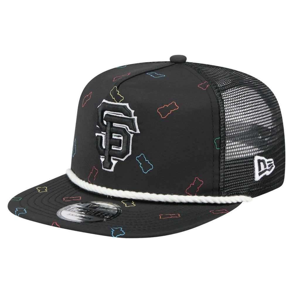 Black San Francisco Giants New Era Gummy Golfer Trucker Adjustable Hat