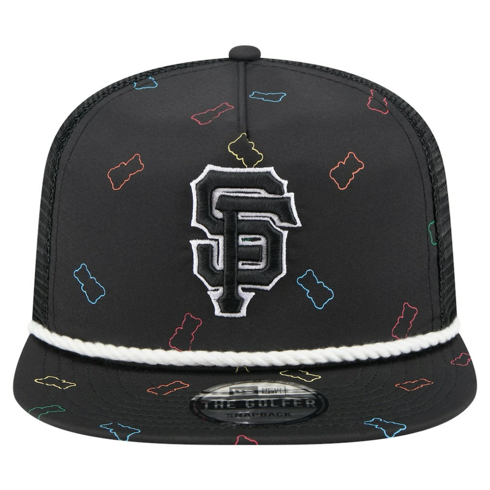 Black San Francisco Giants New Era Gummy Golfer Trucker Adjustable Hat