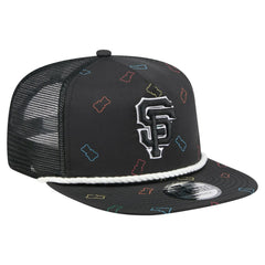 Black San Francisco Giants New Era Gummy Golfer Trucker Adjustable Hat