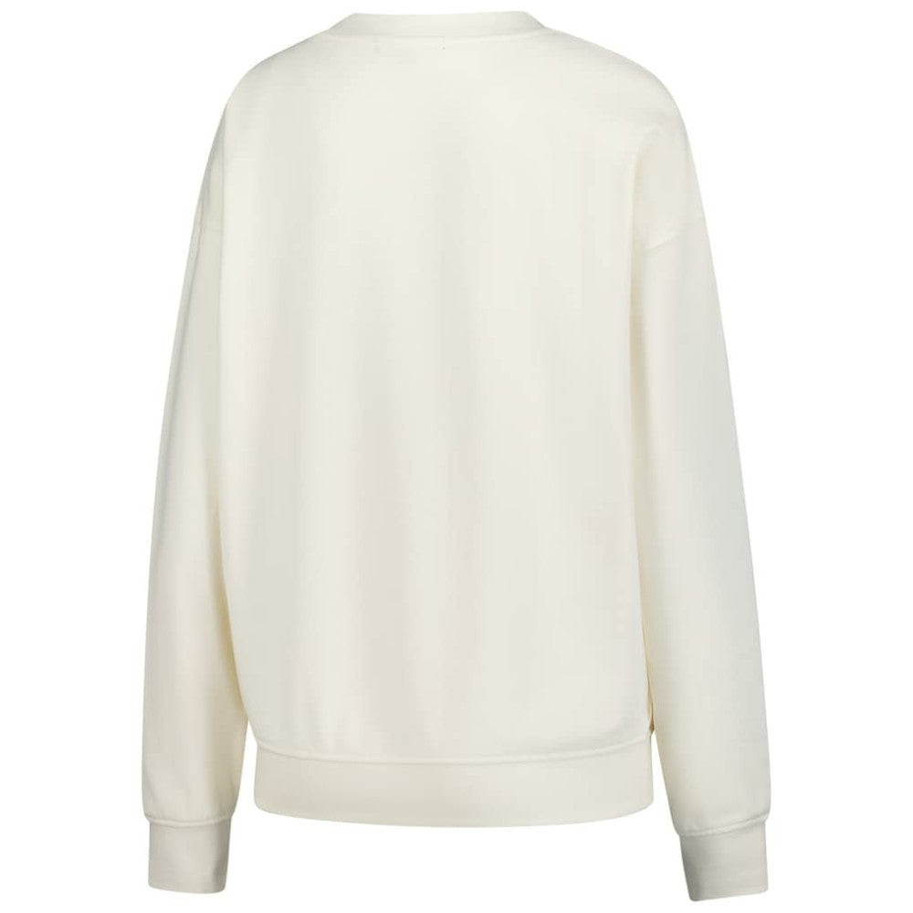 Cream Chicago Cubs Mitchell & Ness Women's Cooperstown Collection Laurel Pullover Sweatshirt